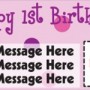1st Birthday Custom Personalized Party Banners