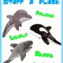 Stuff a Plush Dolphin, Whale and Shark Party Activity