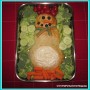 How to Make a Snowman Bread Veggie Tray