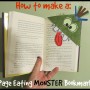 How to Make a Page Eating Monster Bookmark