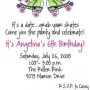 Unique Roller Skating Birthday Party Invitations
