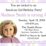 American Girl Birthday Party