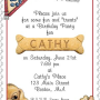 Personalized Dog Birthday Party Invitations