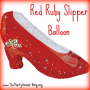 Wizard of Oz Red Ruby Slipper Balloon