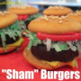 Sham Burgers make a Fun Party Treat for the Kids