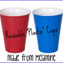 Reusable “Plastic” Cups and “Paper” Plates made from Melamine