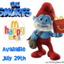 Smurfs Happy Meal Toys coming to McDonalds July 29th