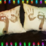 Reindeer Hand and Footprint Pillow Craft