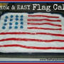 Quick & EASY American Flag Cake