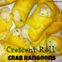 Crescent Roll Crab Rangoons make a yummy party treat