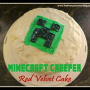Minecraft Creeper Red Velvet Cake