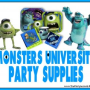 Monsters University Party Supplies