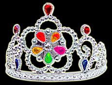 Light Up Tiara with Blinking Jewels