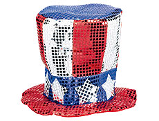 Patriotic Sequin Top Hat - Click on the Photo to Order