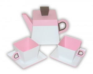 Teapot Set Party Paper Favor Box