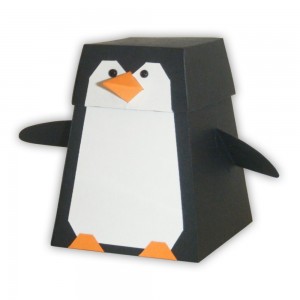 Penguin Party Favor Paper Box