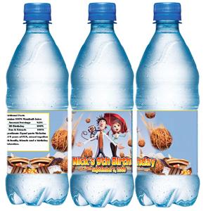 cloudy with a chance of meatballs water bottle wrappers
