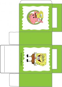 Free Printable Spongebob Favor box