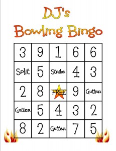 bowling bingo