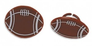 football cupcake rings