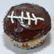 football cupcake