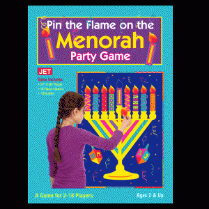 pin the flame on the menorah