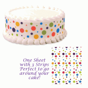 polka dot cake image