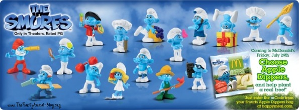  Smurfs Movie Clumsy, Baker, Smurfette & Brainy Collectibles  Figure (4 Pack) : Toys & Games