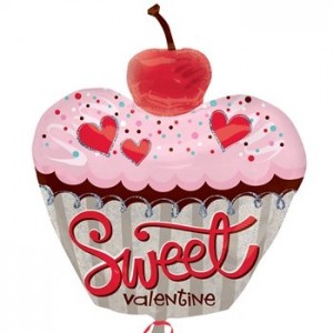 cupcake valentines day balloon