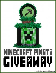 Minecraft Pinata Giveaway