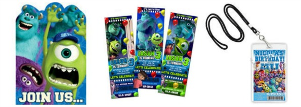 monsters university party invitations