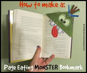 monster bookmark craft